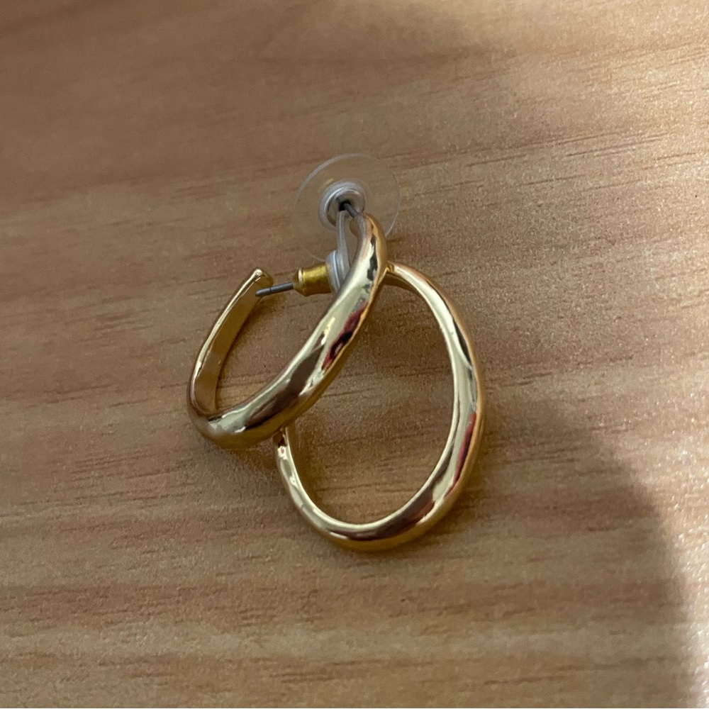 Treasure and Bond Chunky Gold Hoop Earrings